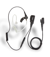 EAN23 Гарнитура однопроводная с микрофоном совмещеным с кнопкой PTT и с прозрачной акустической трубкой для радиостанций PD705/ PD785, цвет чёрный
